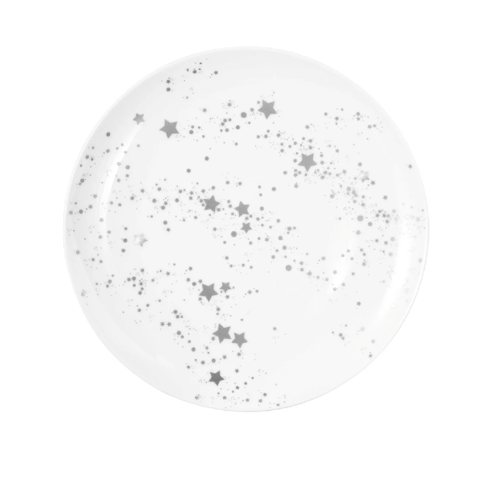 Seltmann Weiden Liberty Silver Stars Frühstücksteller rund 22,5 cm
