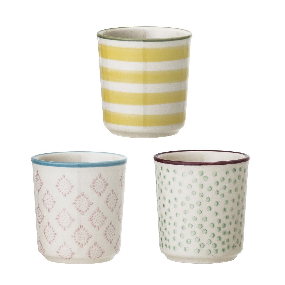 Bloomingville Patrizacia Eierbecher Yellow 3er Set