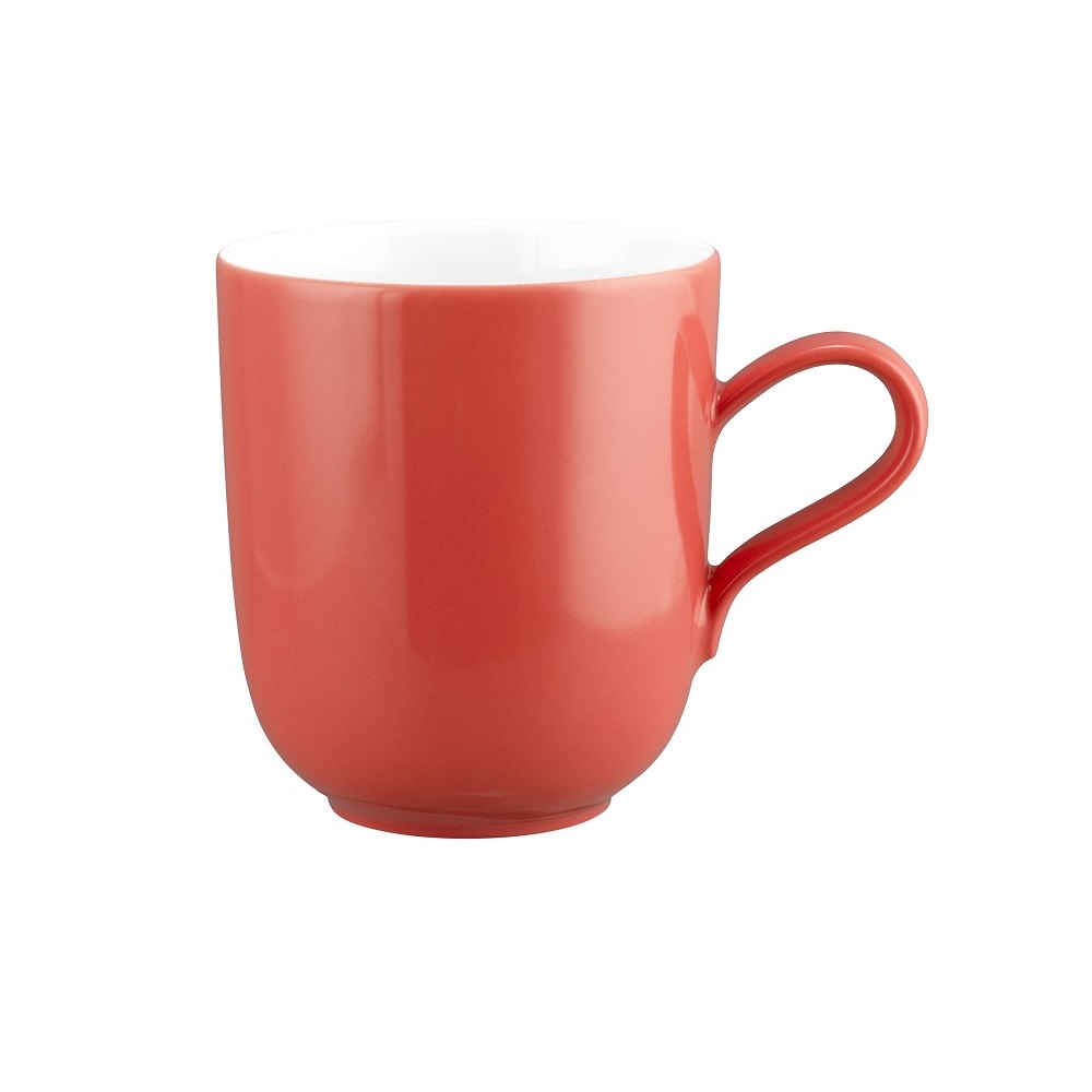 Seltmann Weiden Liberty Pure Colors flamingo red Becher mit Henkel 0,4 l