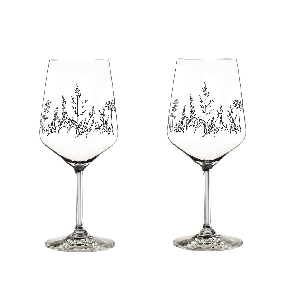 Nachtmann Tattoo Wein/Spritzglas Black 630 ml 2er Set