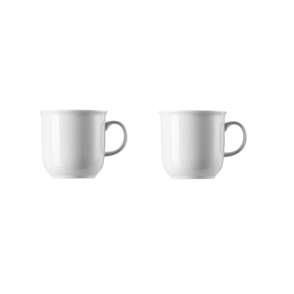 Thomas Trend Weiss Becher mit Henkel groß 0,36 l 2er Set