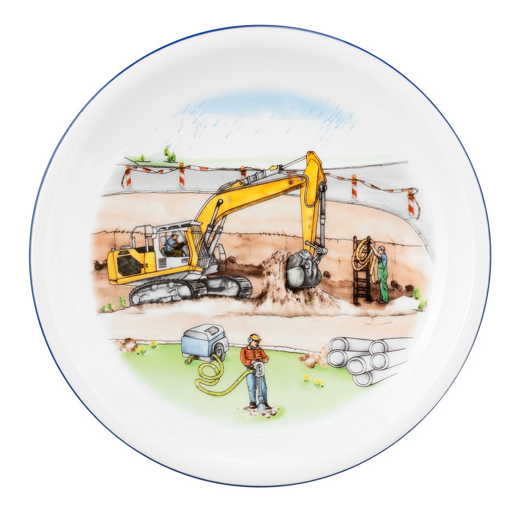 Seltmann Weiden Compact Auf der Baustelle Frühstücksteller 19 cm