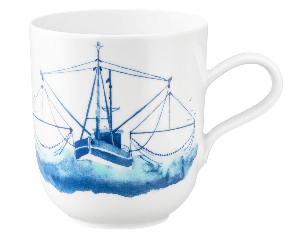 Seltmann Weiden Küstenmotiv Becher Fischkutter