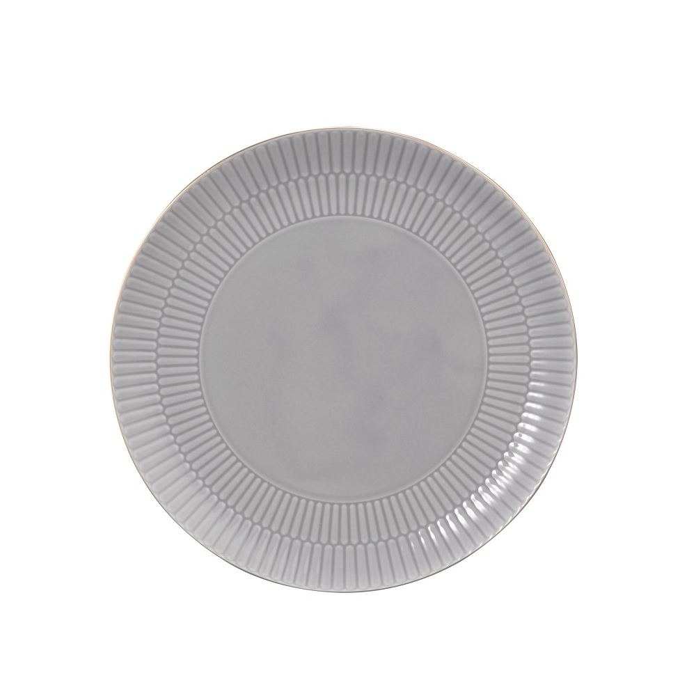 Seltmann Weiden Amina silbergrau/Goldrand Frühstücksteller 22,5 cm