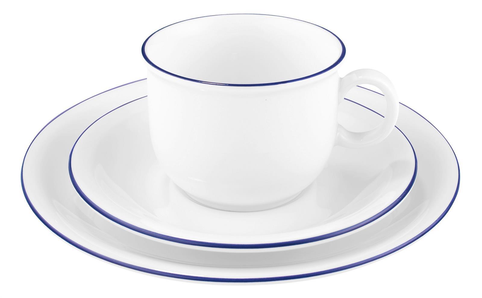 Seltmann Weiden Compact Blaurand Kaffeegedeck 3tlg.