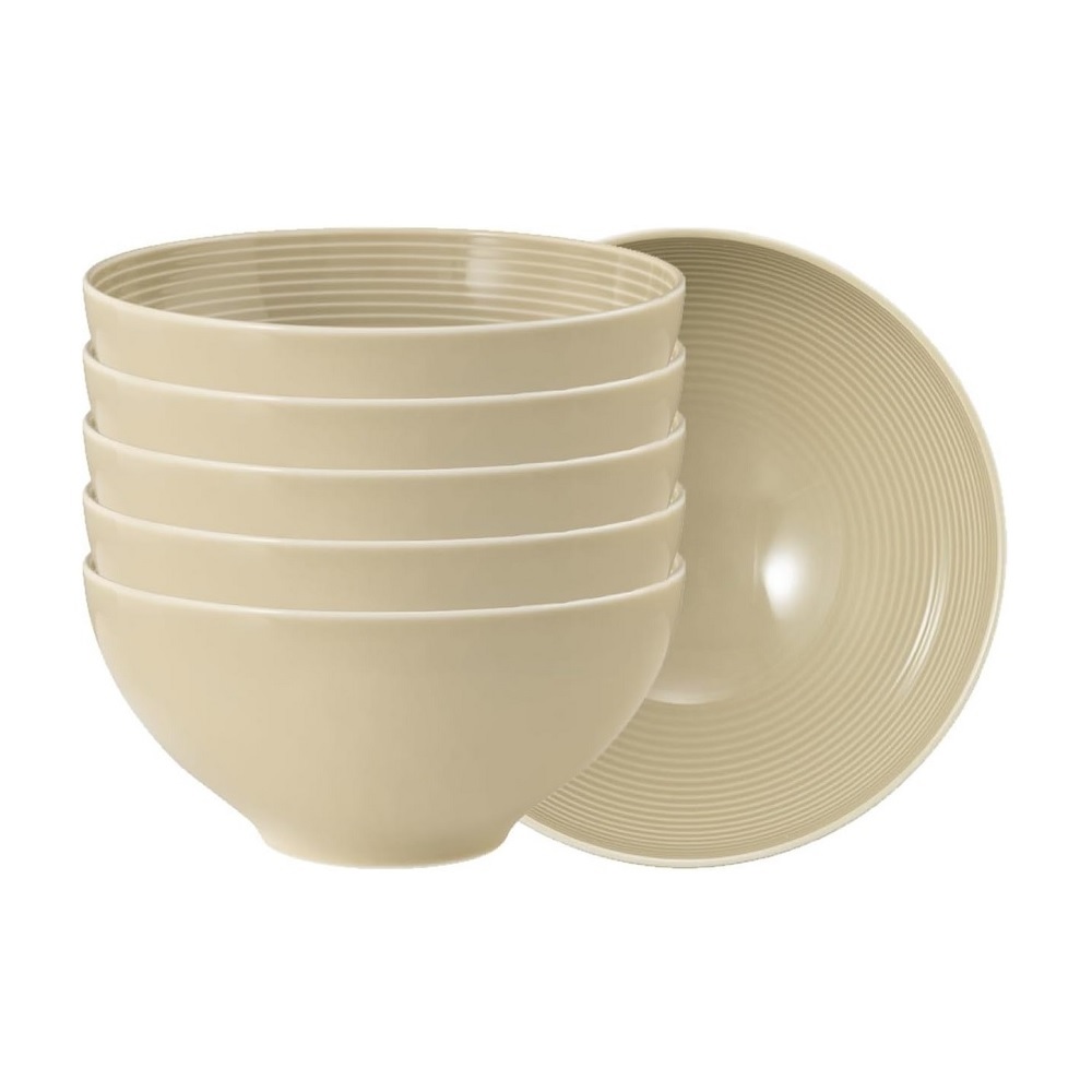 Seltmann Weiden Beat Sandbeige Schüssel 15,5 cm 6er Set