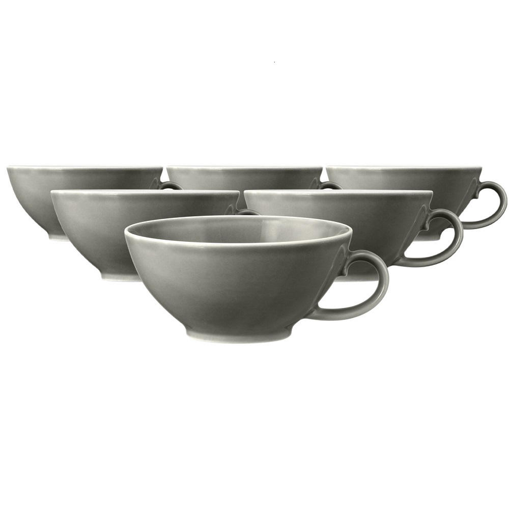 Seltmann Weiden Beat Perlgrau Teeobertasse 0,14 l 6er Set