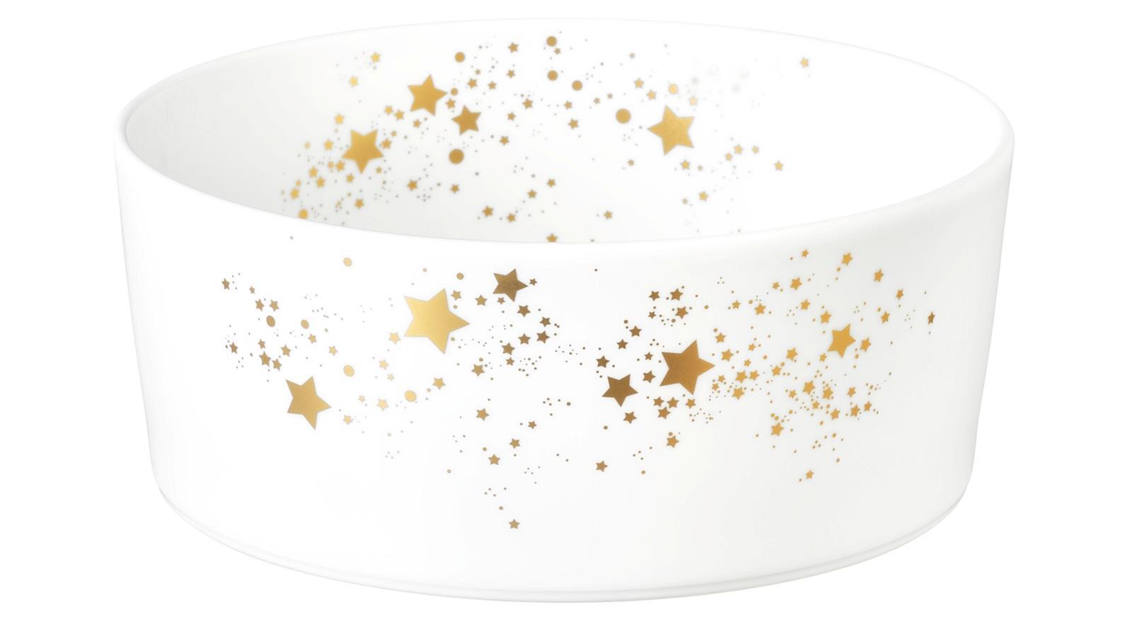 Seltmann Weiden Liberty Golden Star Schale rund 20cm 8 cm hoch