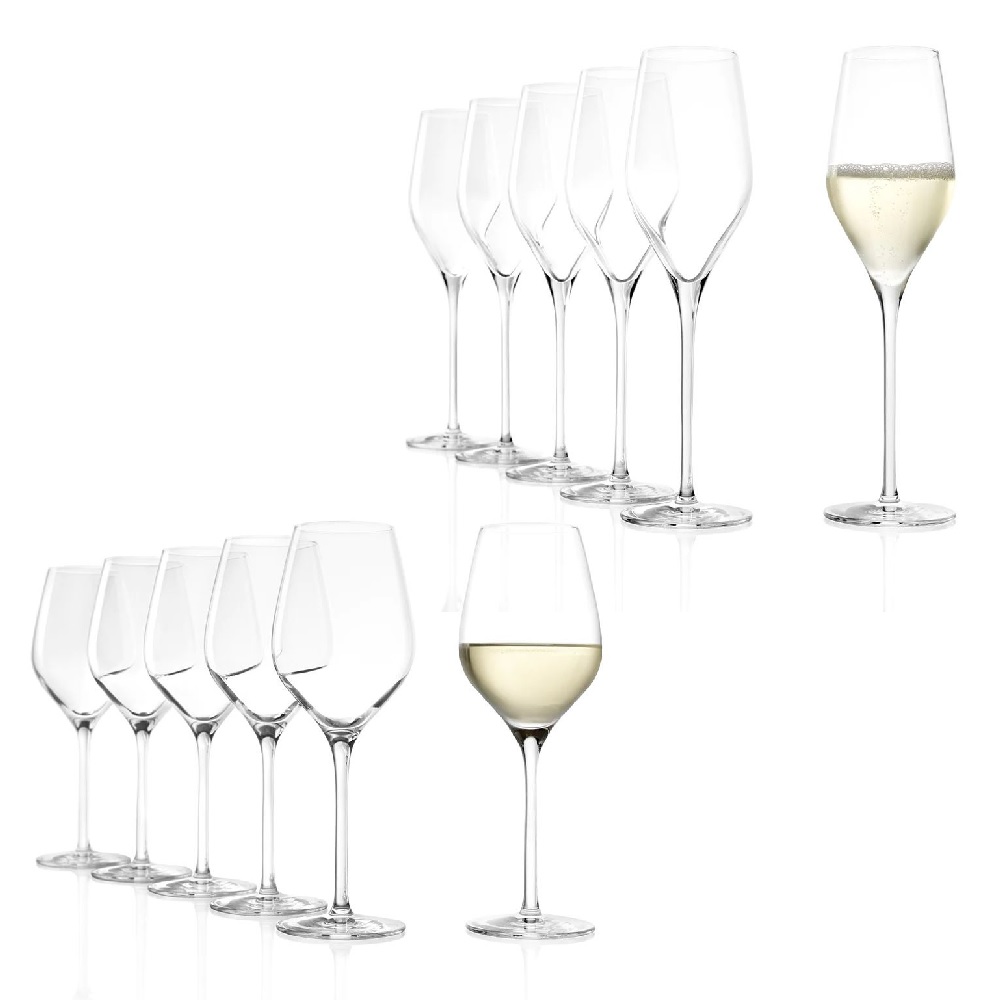 Stölzle Lausitz Exquisit Royal Champagnerkelche/Weißweinkelche Set 12 tlg