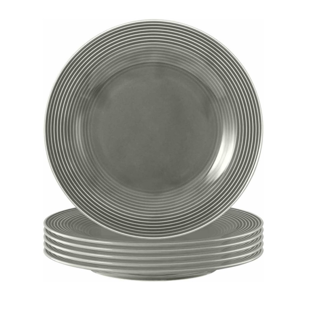 Seltmann Weiden Beat Perlgrau Frühstücksteller 6er Set