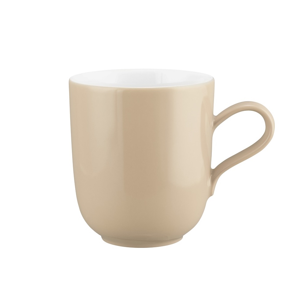 Seltmann Weiden Liberty Pure Colors dusty beige Becher mit Henkel 0,4 l