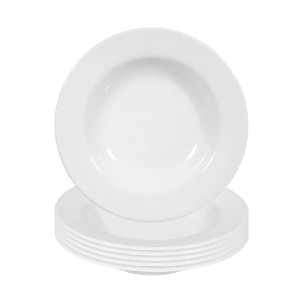 Seltmann Weiden Rondo/Liane weiß Suppenteller 22,3 cm 6er Set
