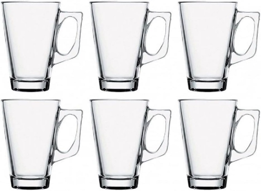Pasabahce Vela Teeglas mit Henkel 6er Set