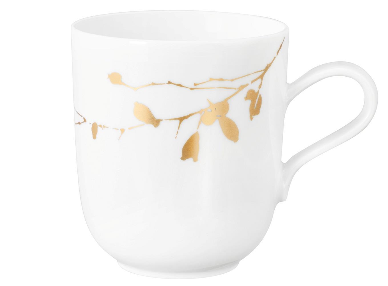 Seltmann Weiden Liberty Golden Rose Hip Becher mit Henkel 0,4 l