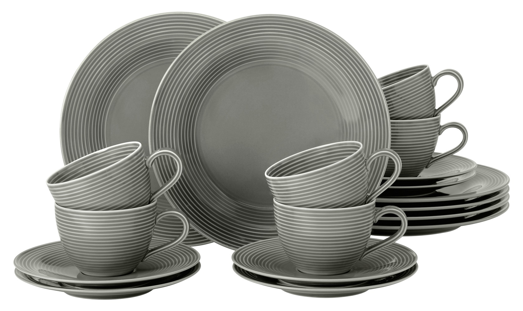 Seltmann Weiden Beat Perlgrau Kaffeeservice 18-tlg.