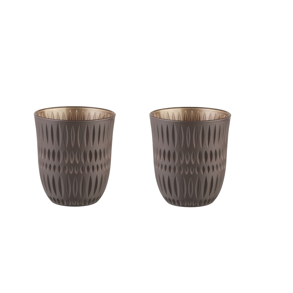 Nachtmann Ethno Colors Becher Mocca/Gold 2er Set