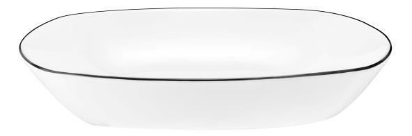 Seltmann Weiden Lido Black Line eckig Suppenteller 21cm