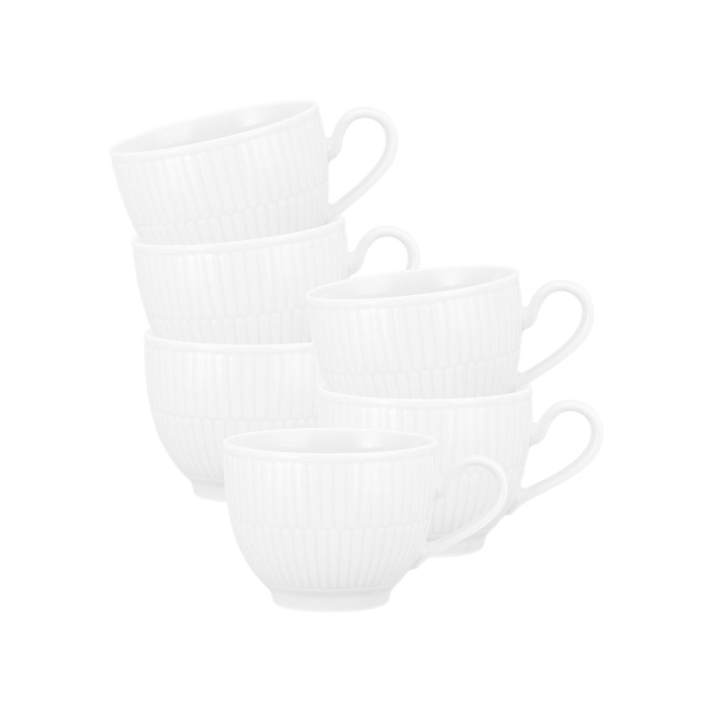 Seltmann Weiden Amina weiß Kaffeeobertasse 0,25 l 6er Set