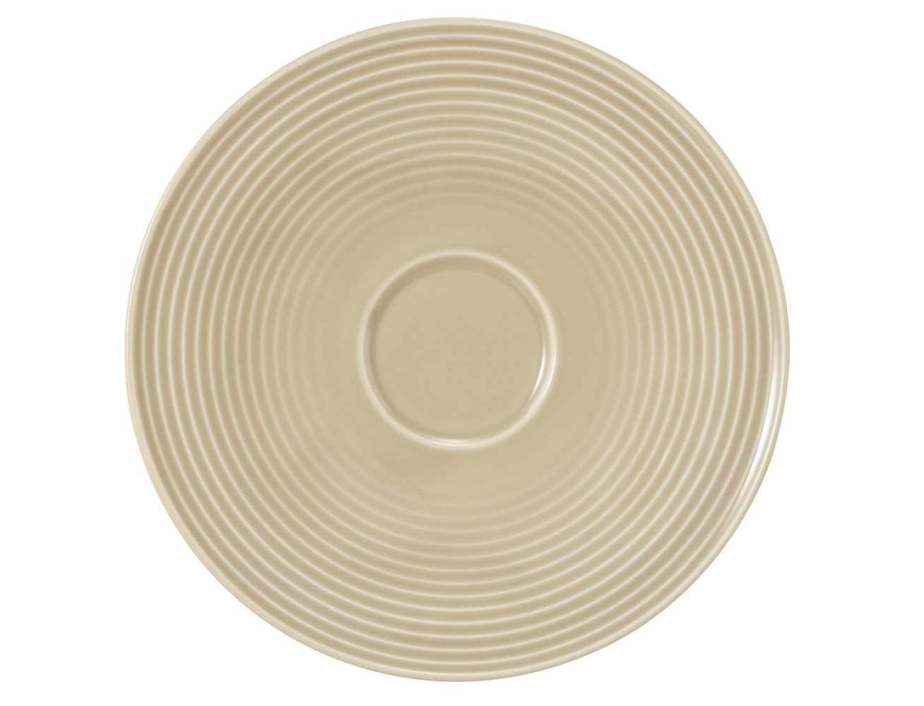Seltmann Weiden Beat Sandbeige Kombi-Untertasse 16,5cm
