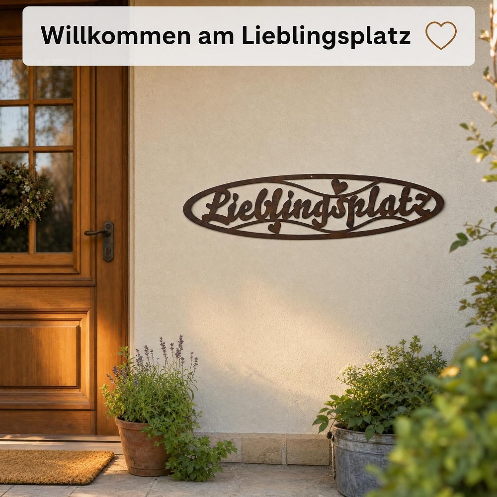 Schild "Lieblingsplatz"