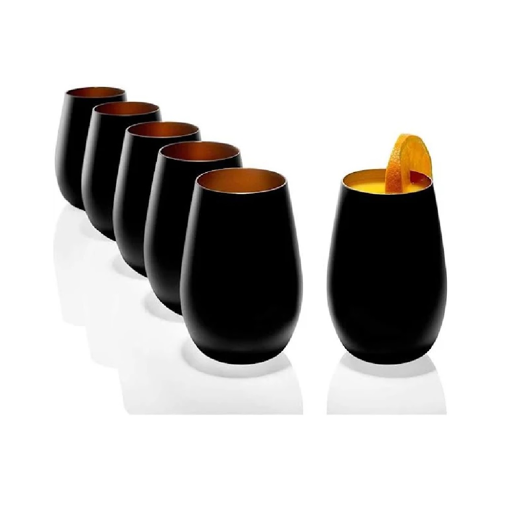 Stölzle Lausitz Elements Schwarz-Bronze (6er Set)