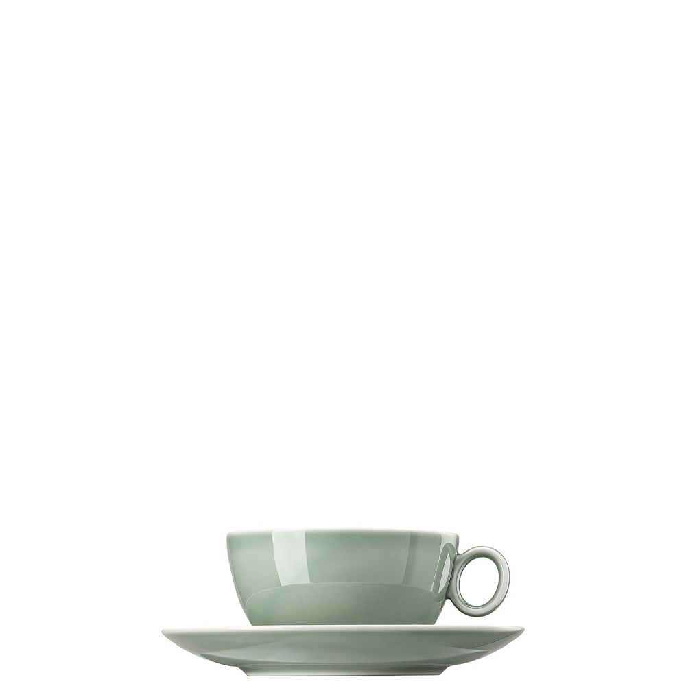 Thomas Loft Moss Green Milchkaffeeobertasse + Untere 2-tlg.