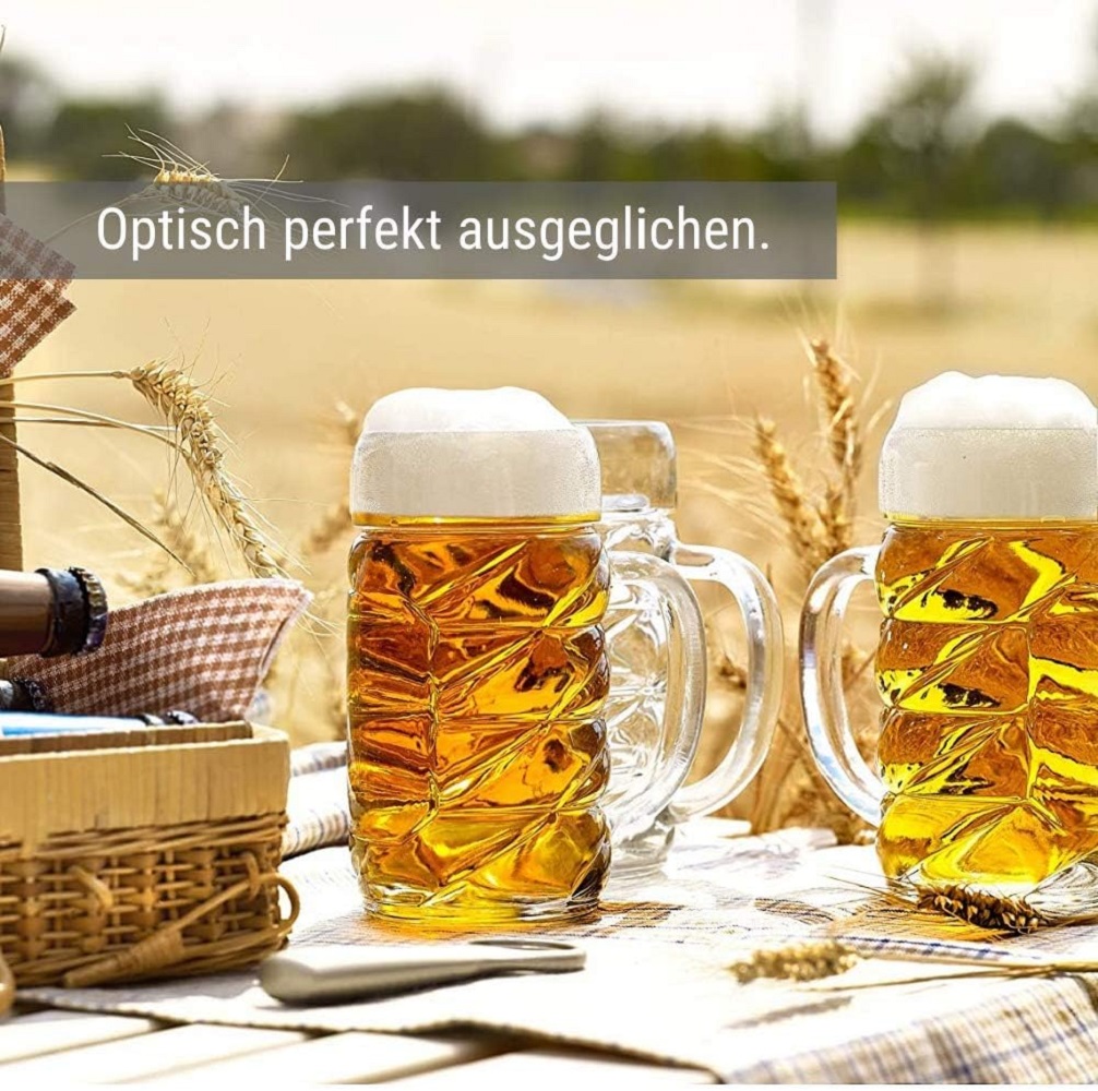 Stölzle Oberglas Diamond Bierkrug 1,0 l 6er Set