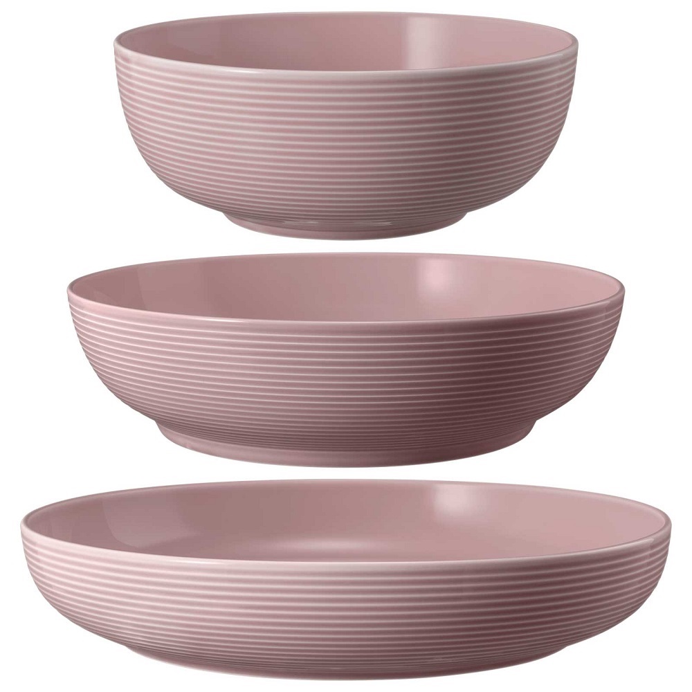 Seltmann Weiden Beat Altrosa Foodbowl Set 3tlg. 20/25/28 cm