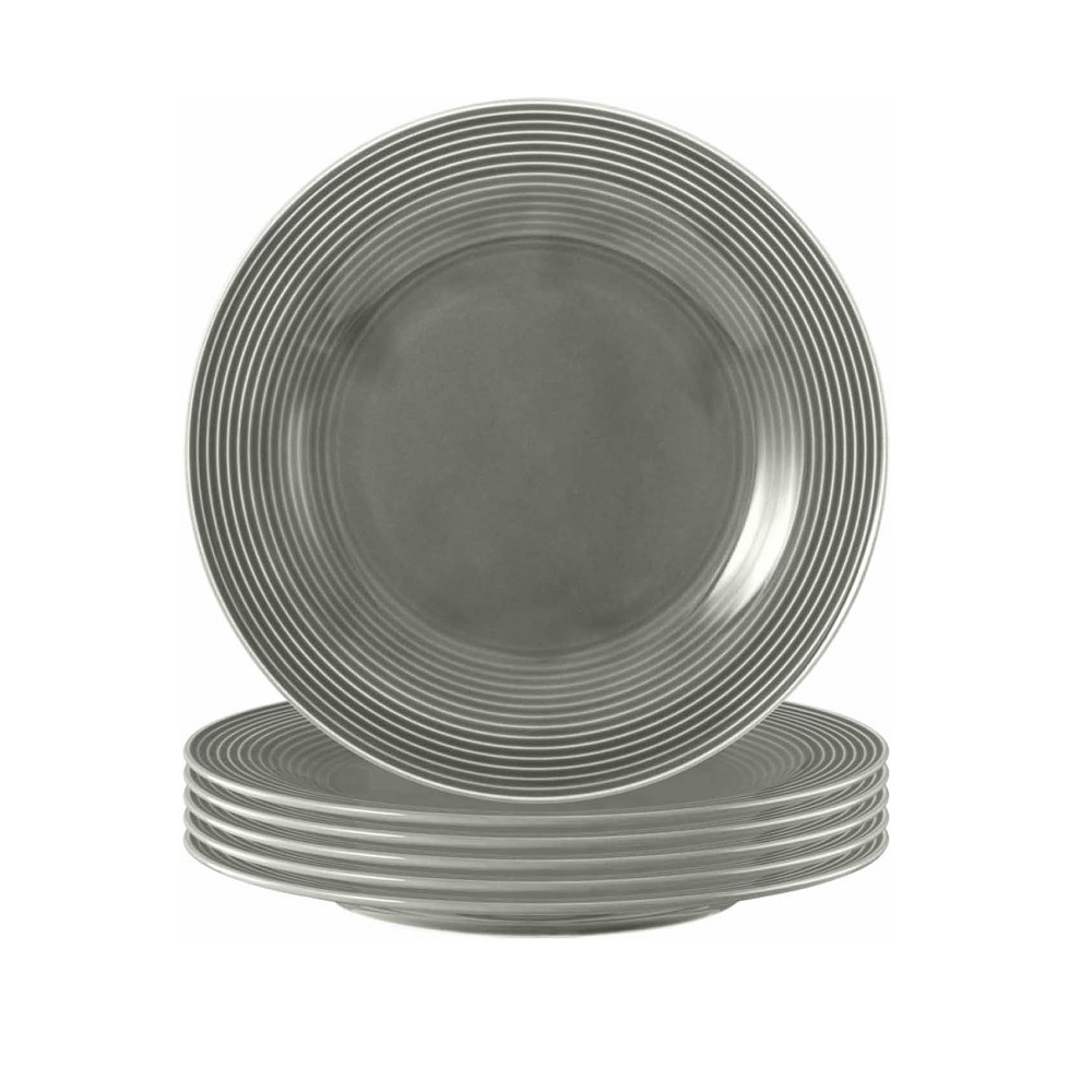 Seltmann Weiden Beat Perlgrau Frühstücksteller 6er Set