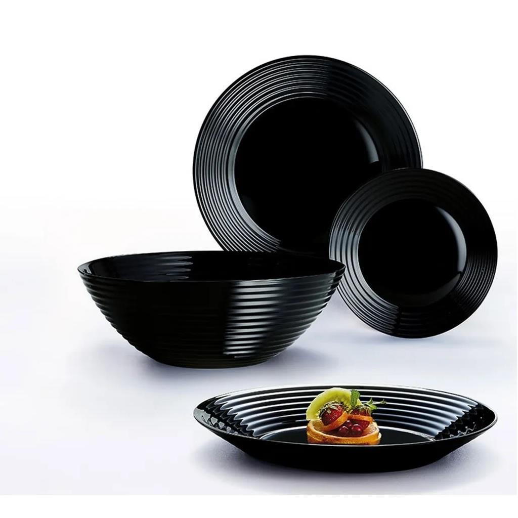 Luminarc Harena Black Tafelservice Teller/Schalen Set 19 tlg.