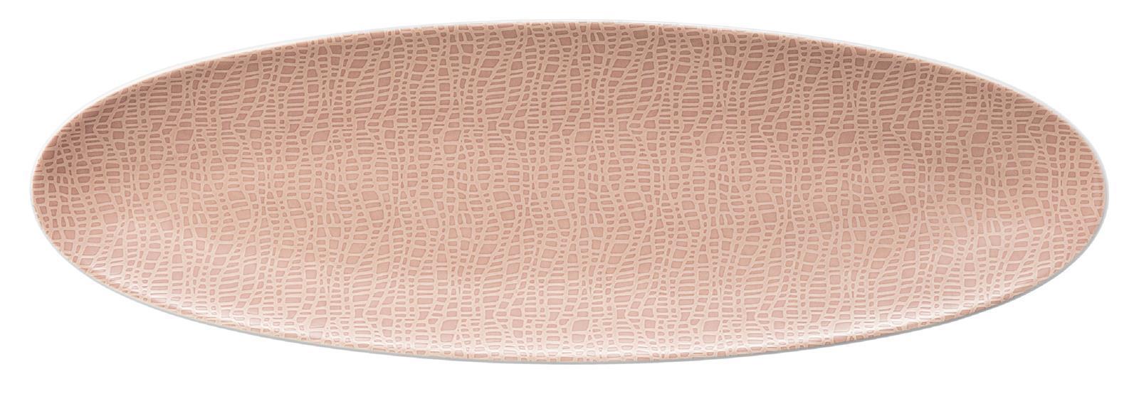 Seltmann Weiden L Fashion posh rose Servierplatte schmal 44x14 cm