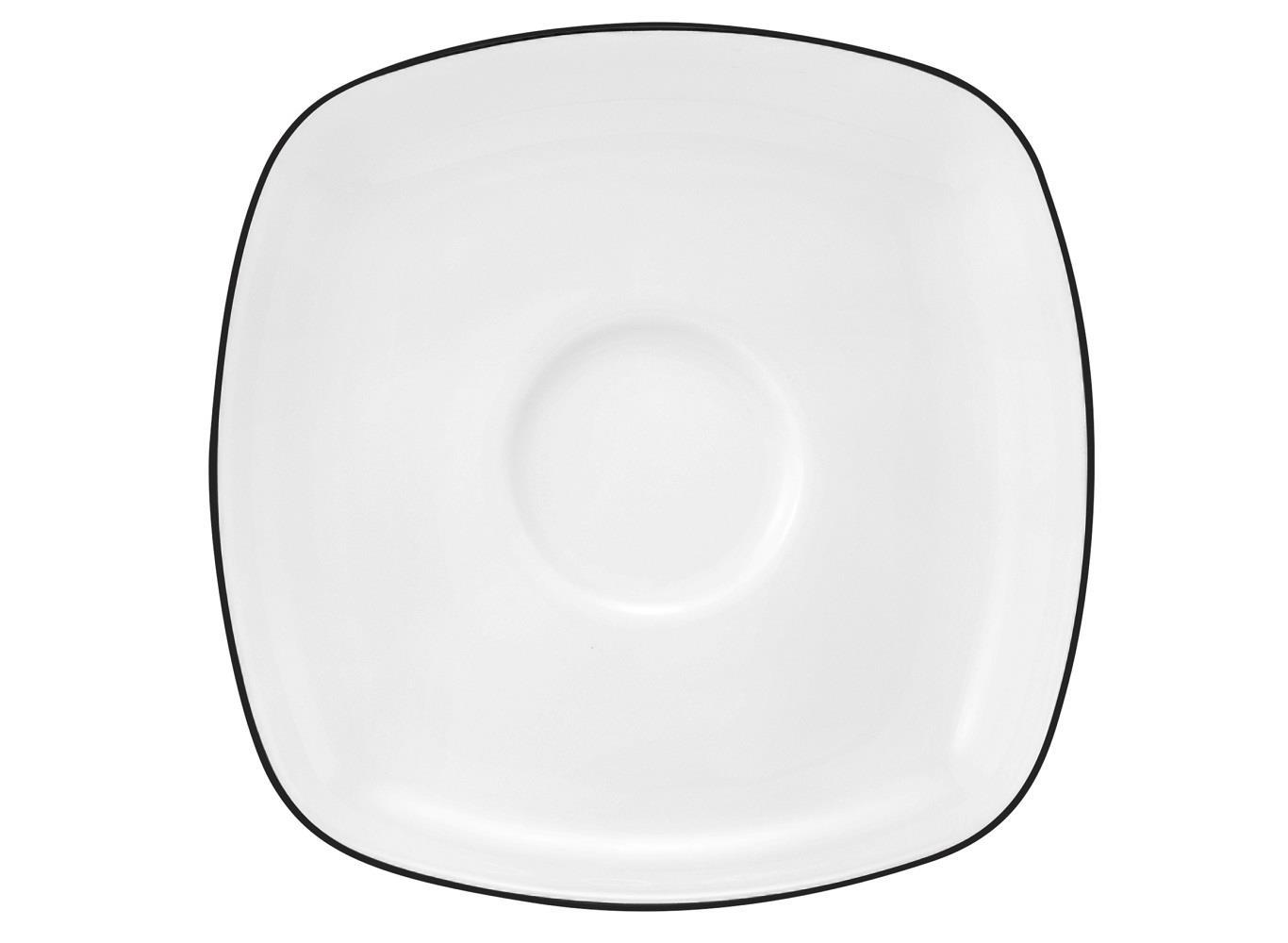 Seltmann Weiden Lido Black Line eckig Teeuntere 13cm