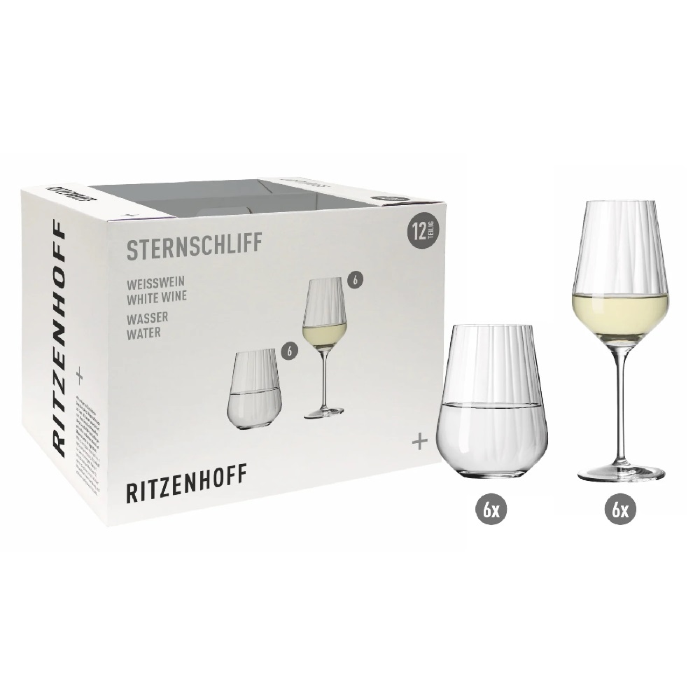Ritzenhoff Sternschliff Aurelie Weiß 12er-Set 2022