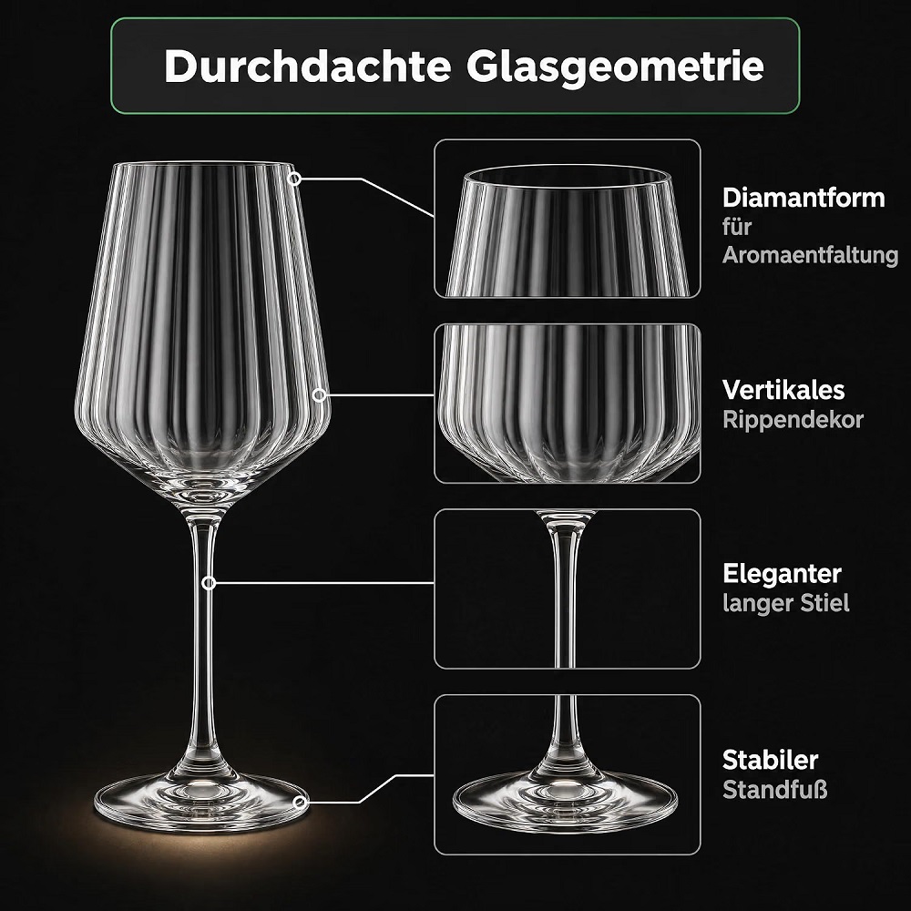Der-Porzellan-Laden by Spiegelau Lifestyle Rotweinglas 630 ml 4er Set