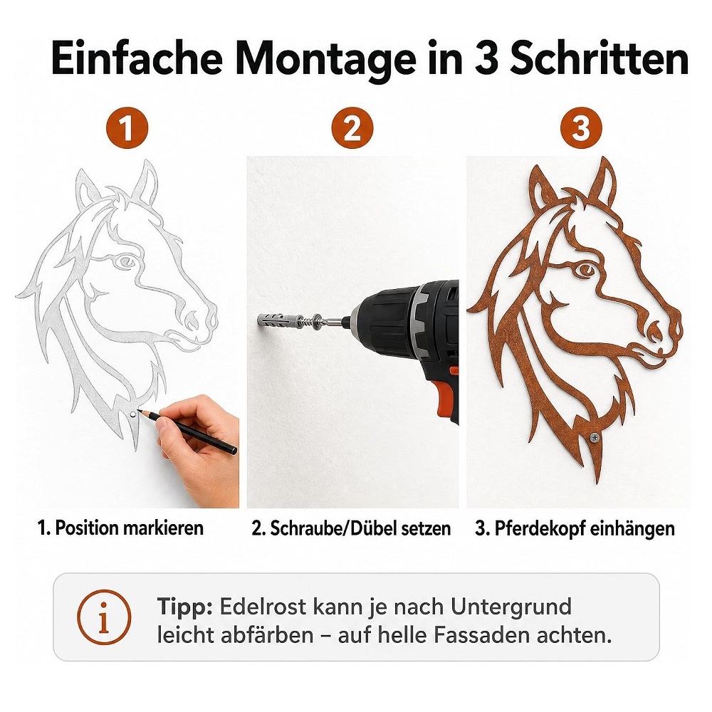 Wandbild Pferd