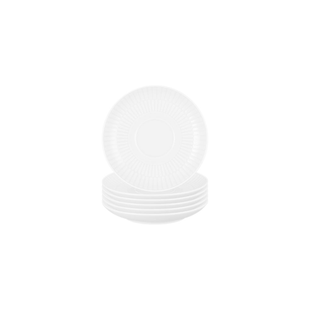 Seltmann Weiden Amina weiß Kombi-Untertasse 12 cm 6er Set