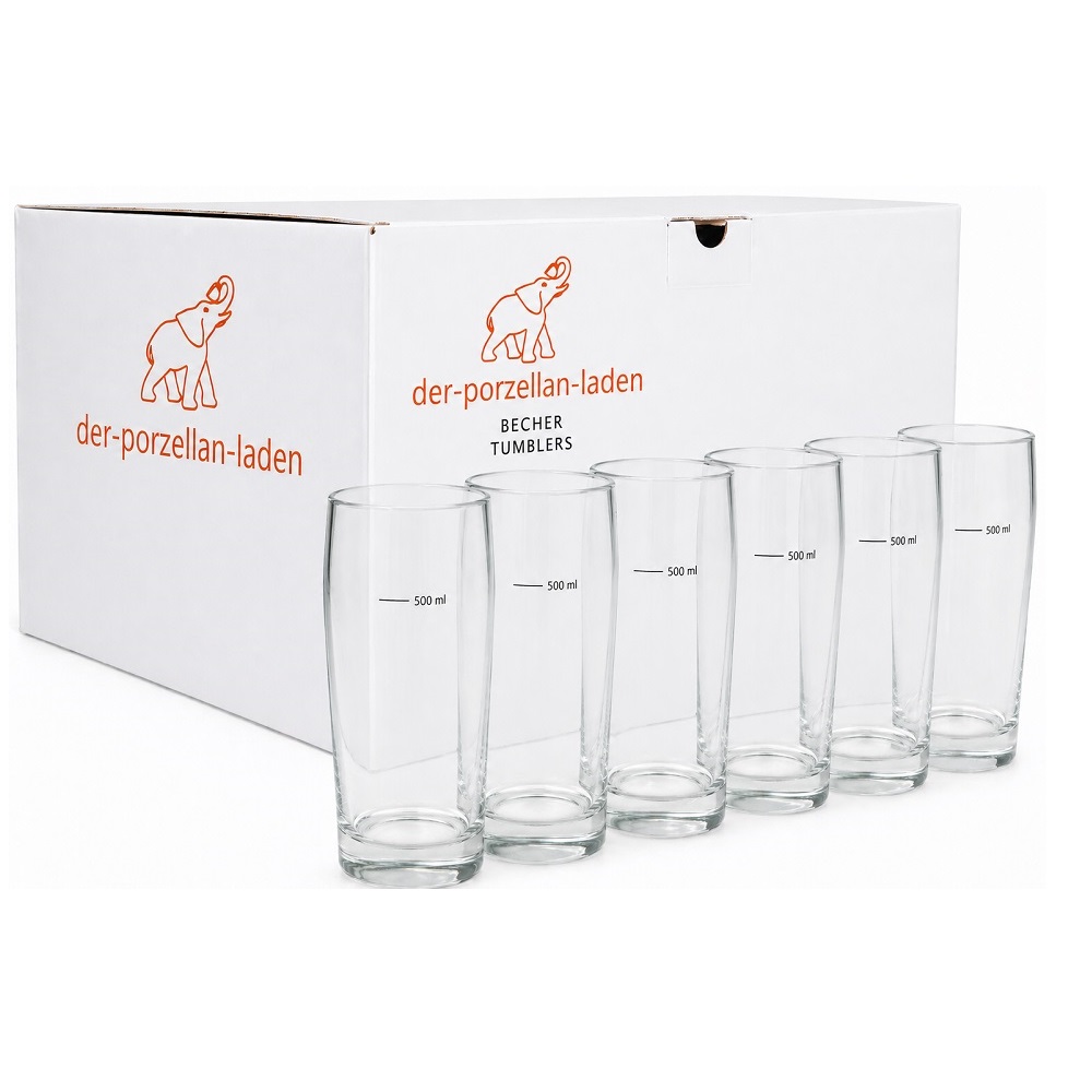 Arcoroc Willi Becher 630 ml geeicht auf 500 m 6er Set