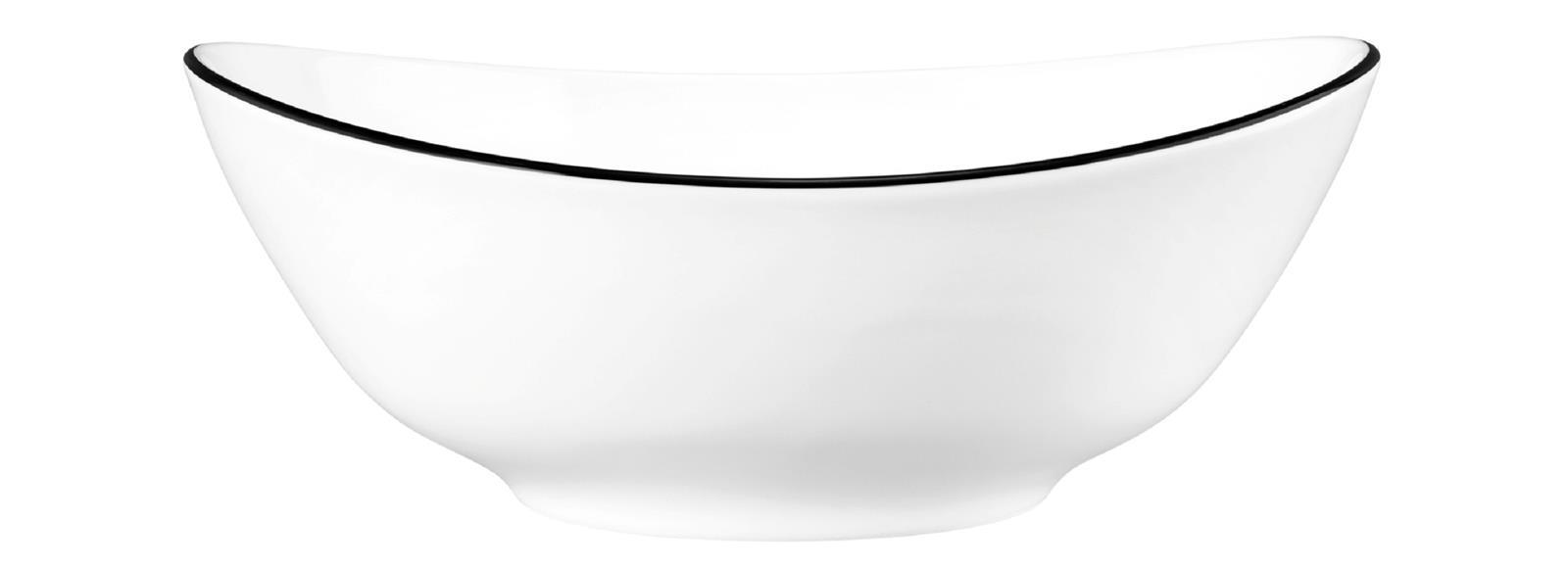 Seltmann Weiden Modern Life "Black Line" Schüssel oval 21 cm