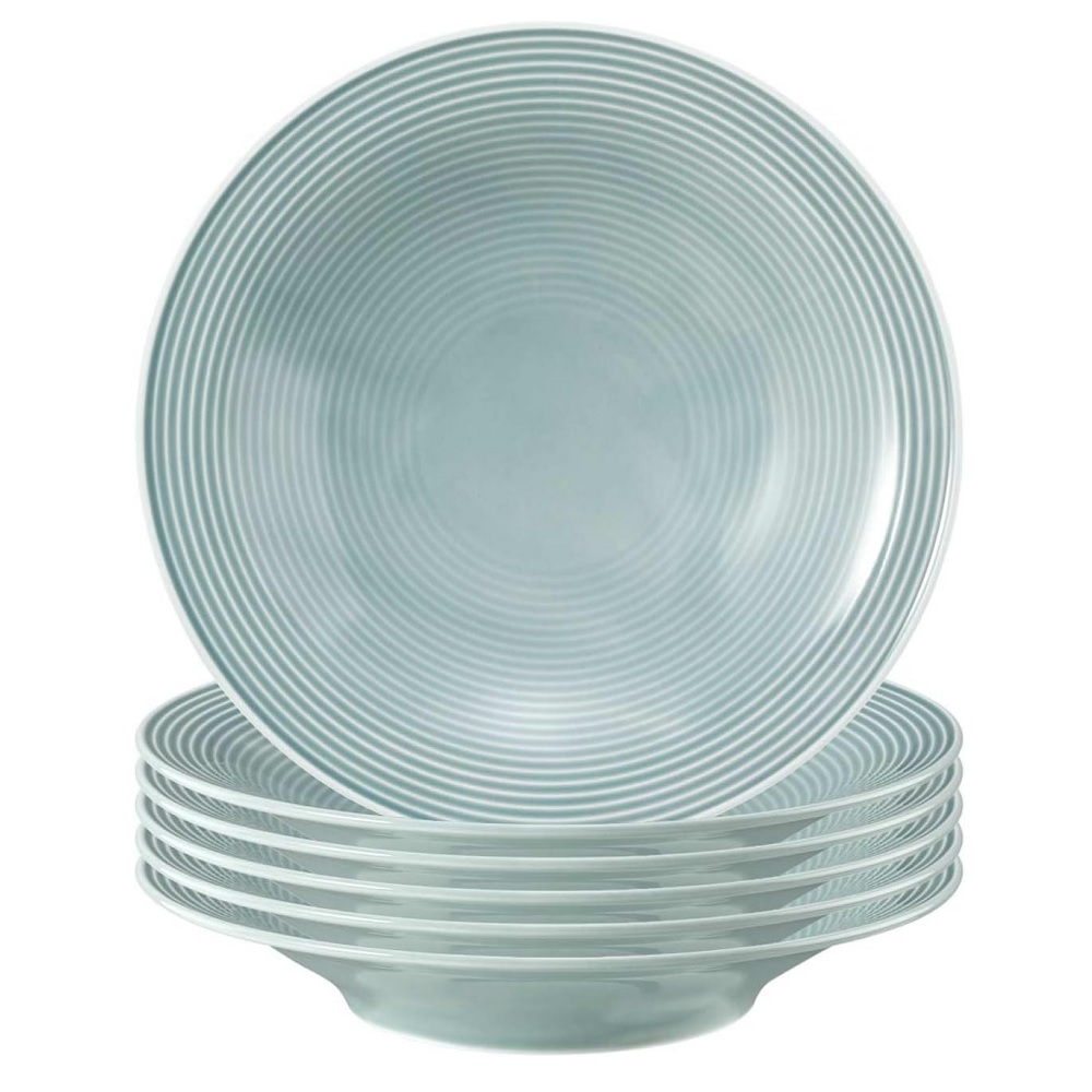 Seltmann Weiden Beat Arktisblau Suppenteller 22,5cm 6er Set