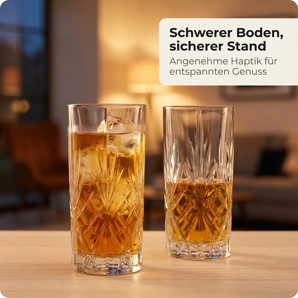 Der-Porzellan-Laden by Pasabahce Timeless Longdrink 450 ml 12er Set