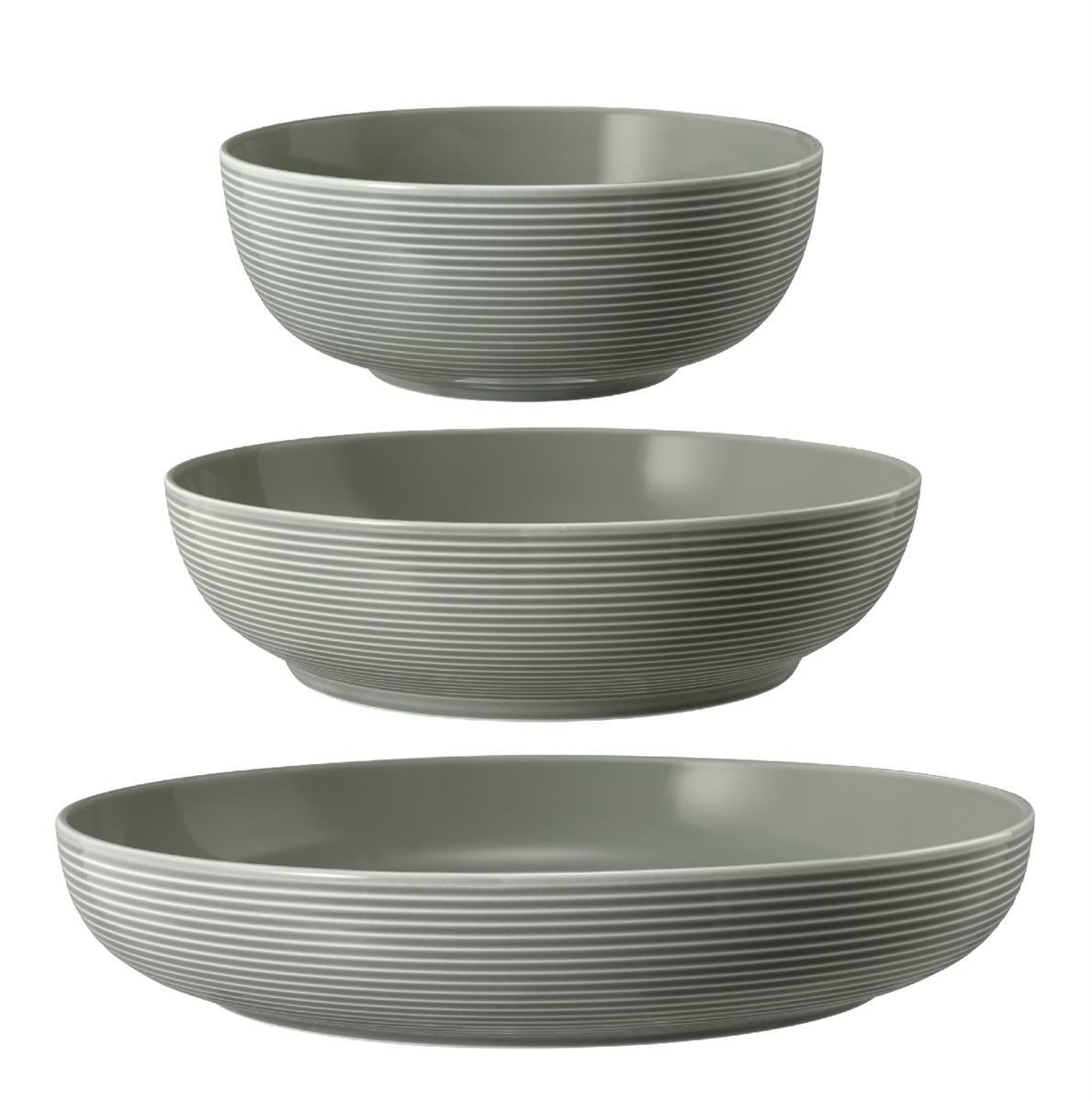 Seltmann Weiden Beat Perlgrau Foodbowl Set 3tlg. 20/25/28 cm