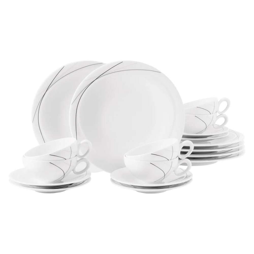 Seltmann Weiden Trio Highline Teeservice klein 18-teilig