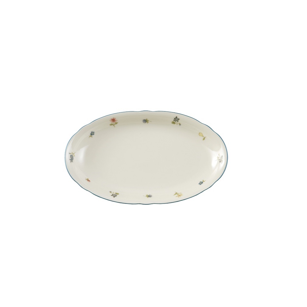 Seltmann Weiden Marie-Luise Streublume Beilageplatte oval 23,5x14 cm
