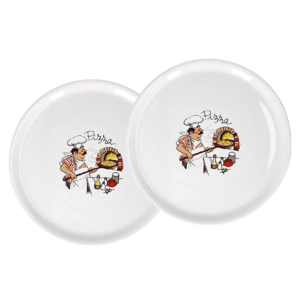 Saturnia Napoli White Dekor Pizzateller 31cm 2er set