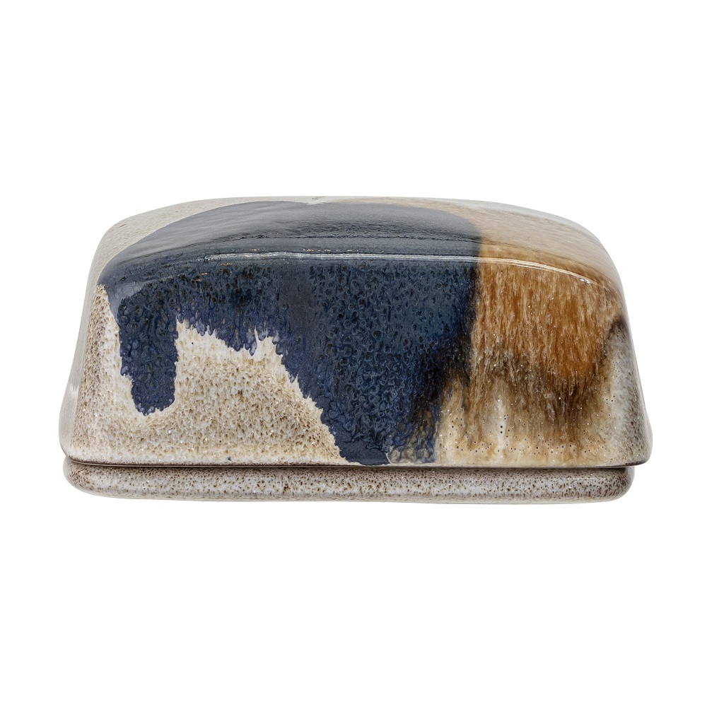 Bloomingville Jules Butterdose Grau Steingut