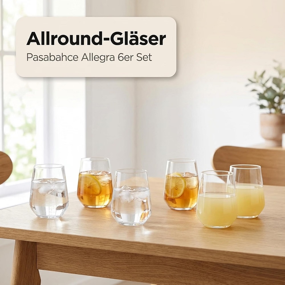 Der-Porzellan-Laden by Pasabahce Allegra Tumbler 6er Set