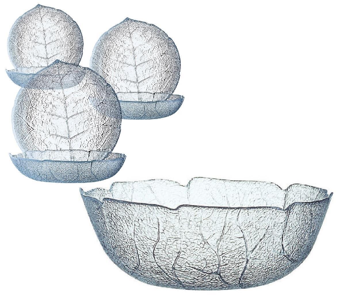 Luminarc Aspen Schüssel 27 cm+ Puddinteller 14,5 cm Set 7 tlg