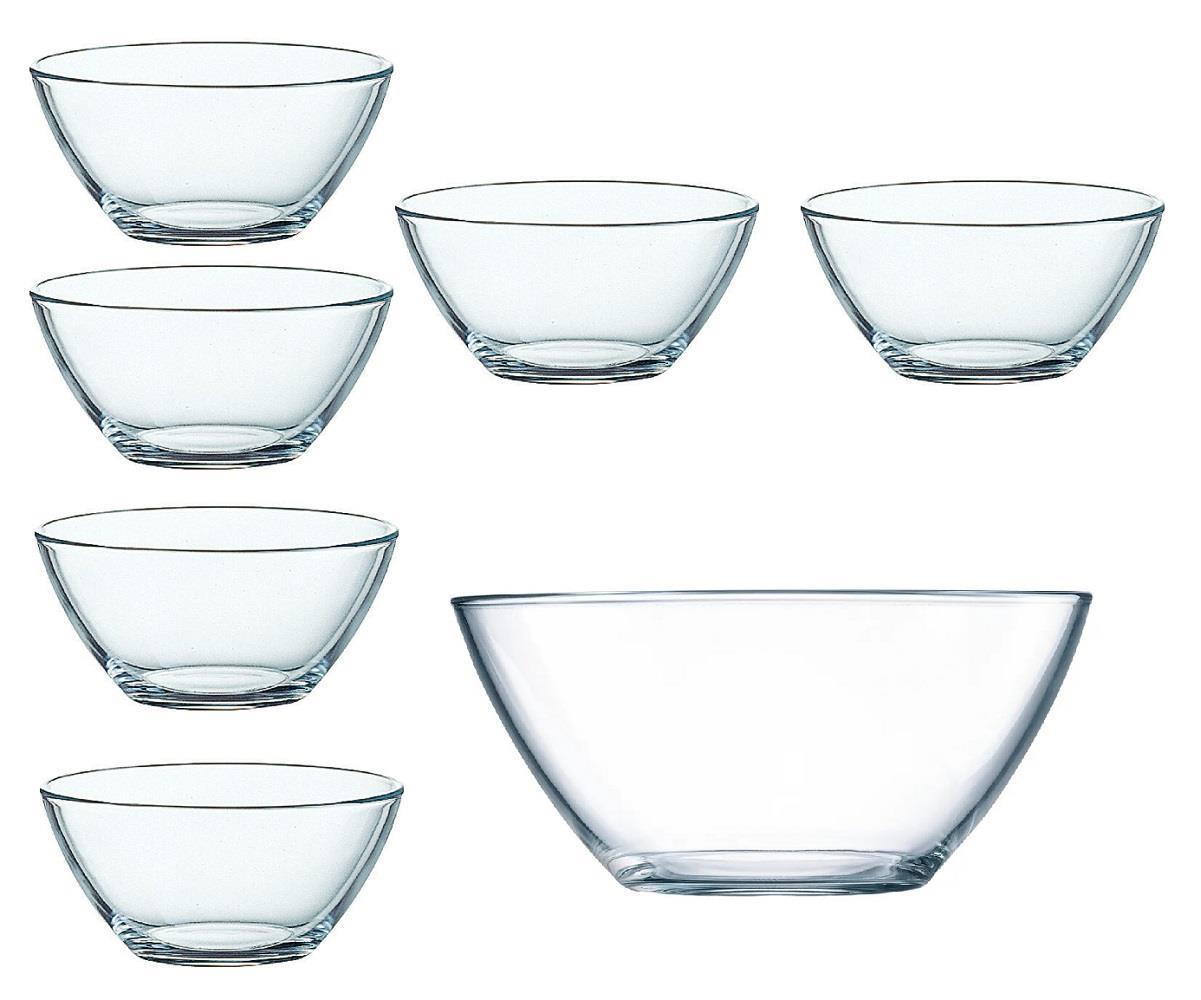 Luminarc Cosmos Schüssel 23 cm+ Schale 12 cm Set 7 tlg
