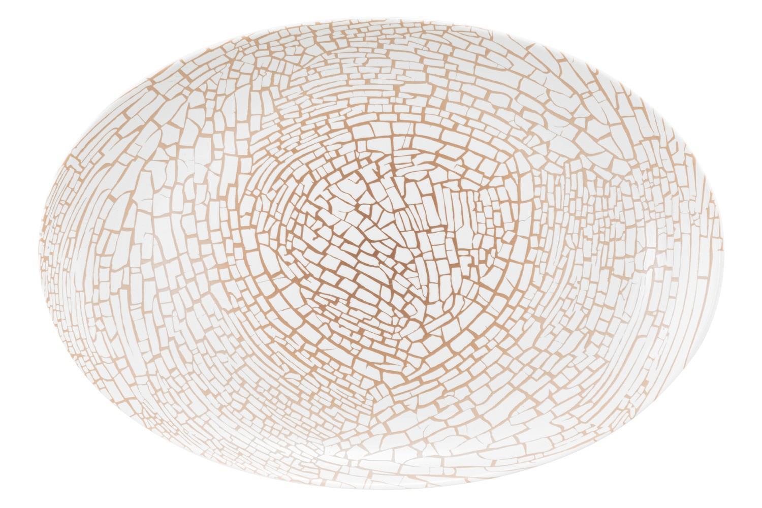 Seltmann Weiden Liberty Krakelee Servierplatte oval 35x24cm