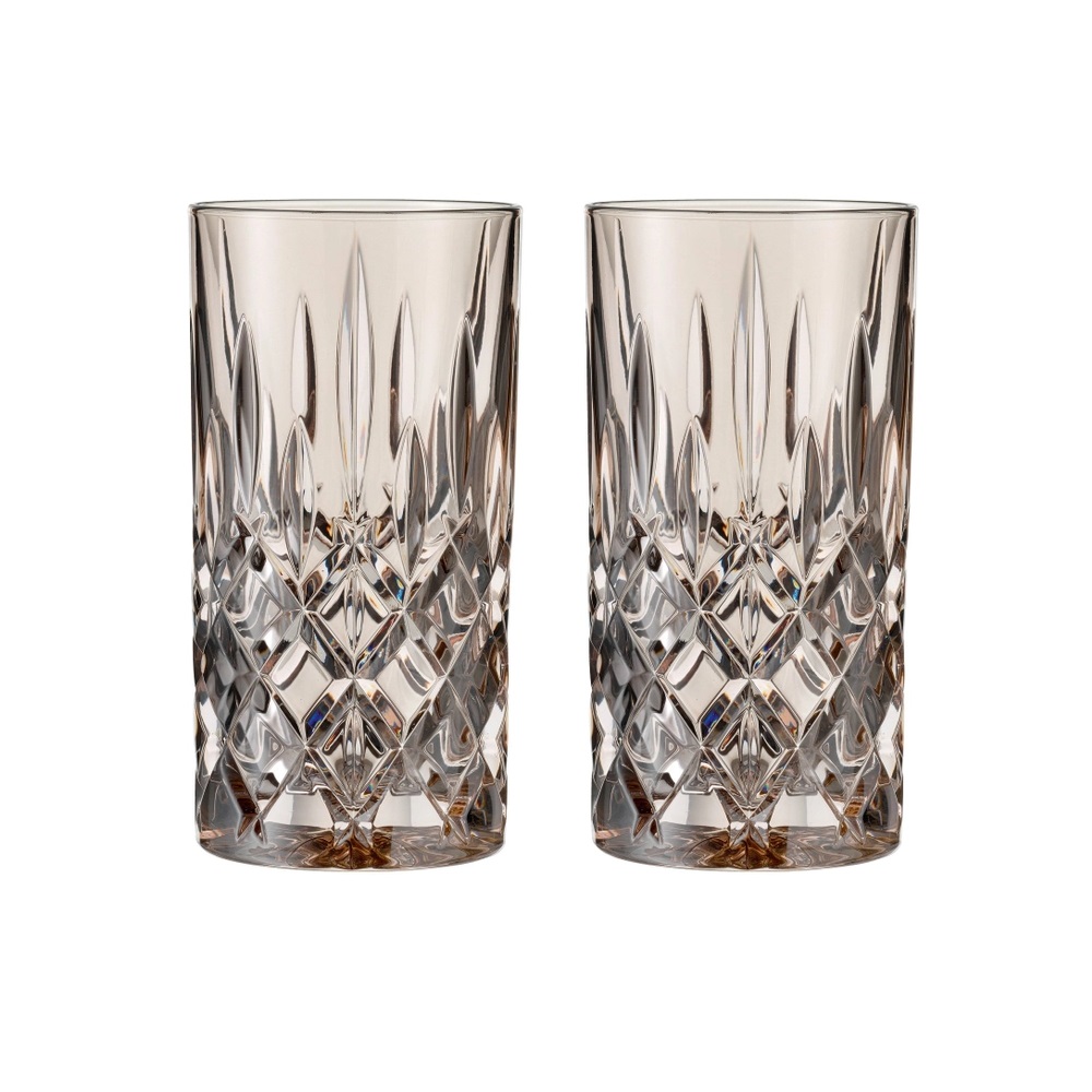 Nachtmann Noblesse Longdrinkglas Taupe 2er Set